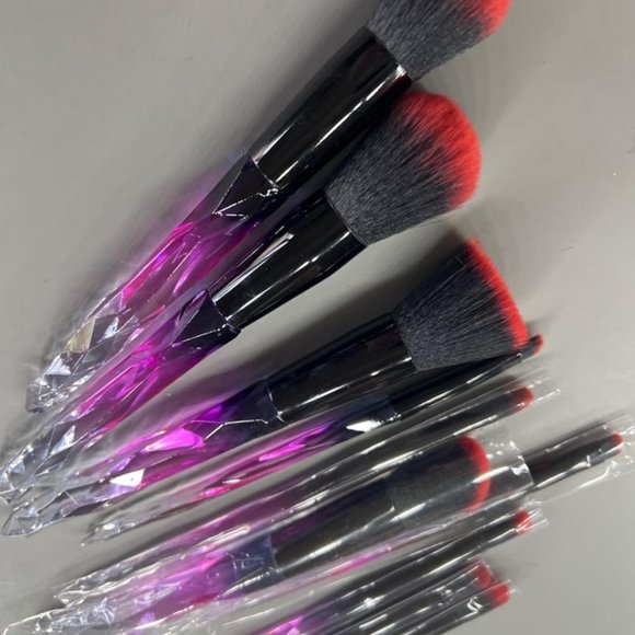 10 Make-up Brushes Kit for Powder Liquid Cream Cosmetics Blending Blush - Picture 9 of 9